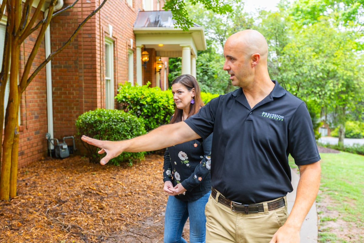 site walk with landscape designer