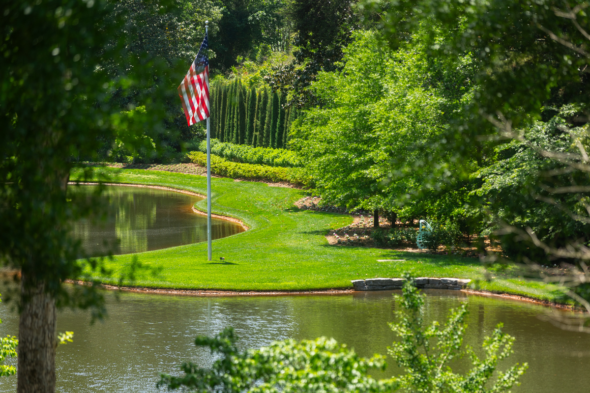 lakeside grass install