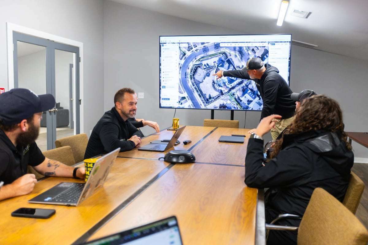 precision landscape team meeting