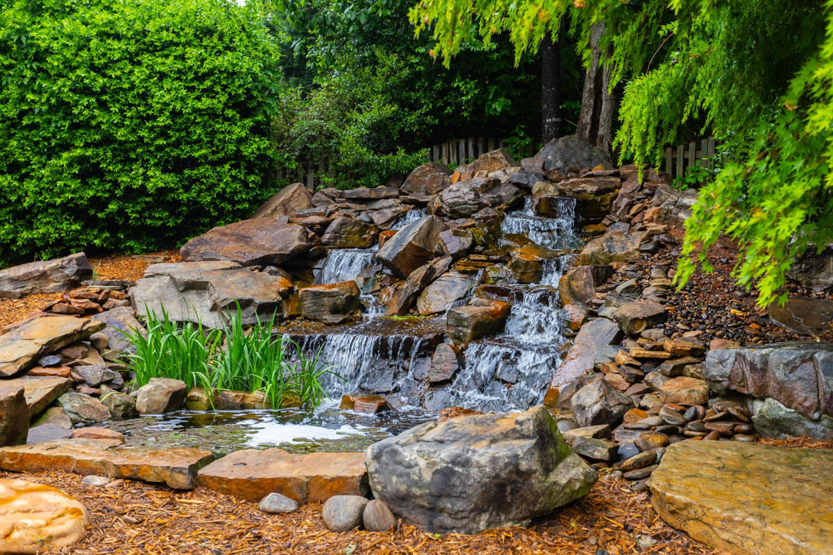 water feature waterfall stone boulders 4