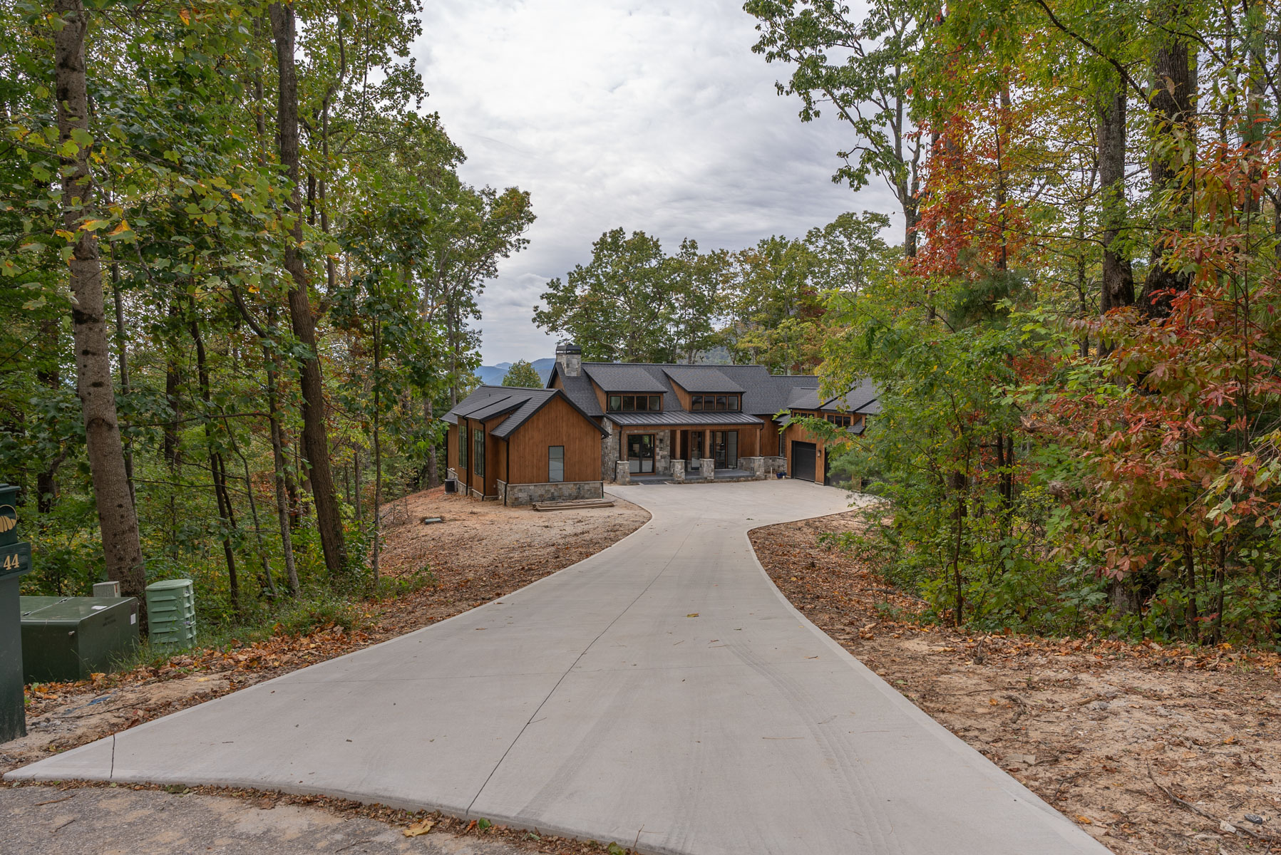 driveway front plants before