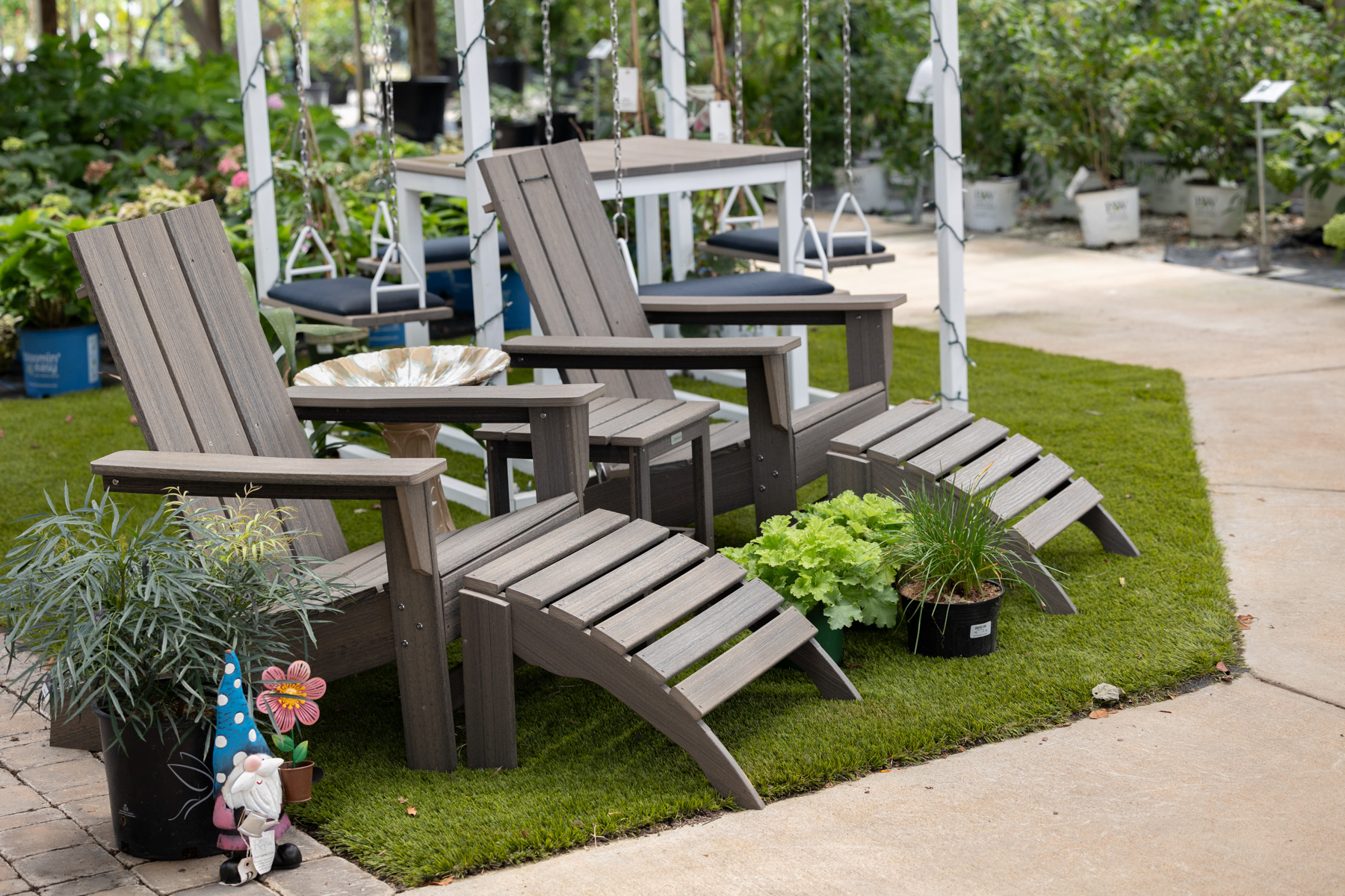 garden center seating table